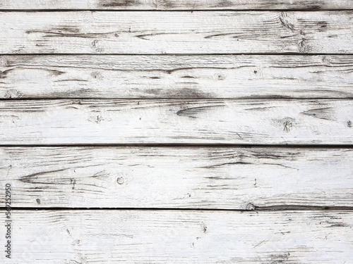 White vintage wood horizontal planks texture boards background