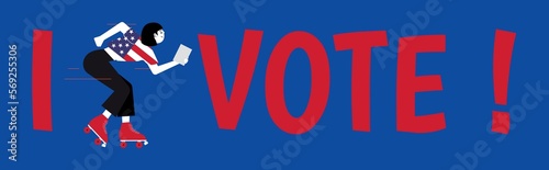 Je vote aux élections présidentielles des états unis 2024 photo