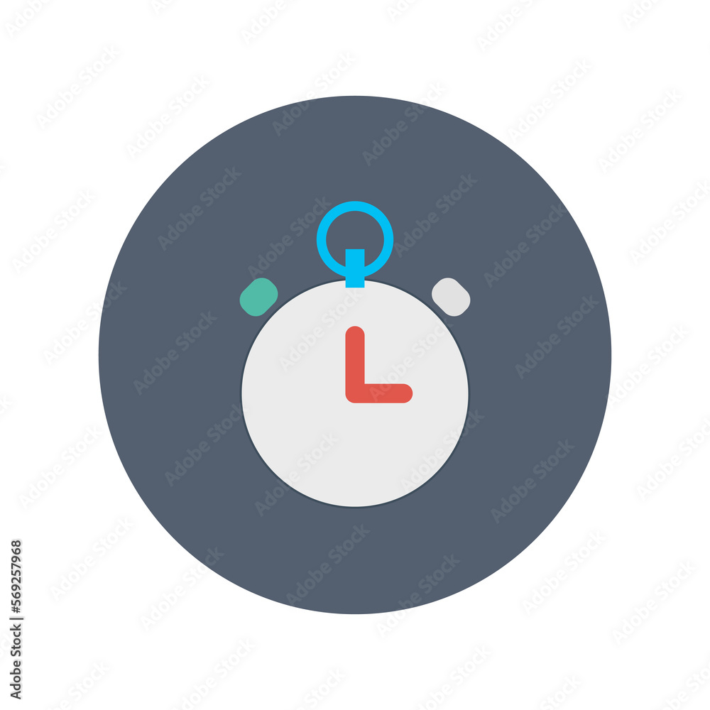 Stopwatch, timer icon, Flat vector illustration for web and mobile interface, EPS 10 Stopwatch, timer icon, Flat vector illustration for web and mobile interface, EPS 10