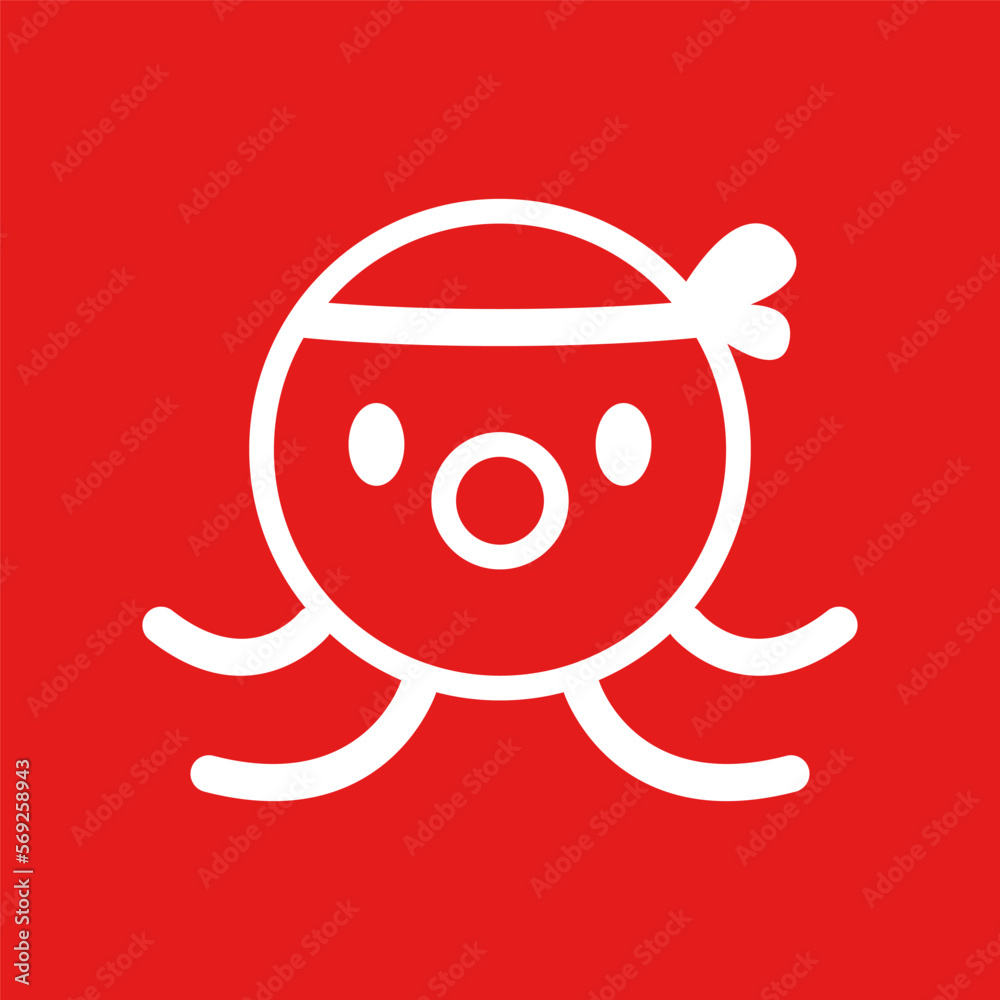 Cartoon Octopus With Takoyaki Takoyaki Is Japanese Food Octopus cartoon-octopus-with-takoyaki-takoyaki-is-japanese-food-octopus