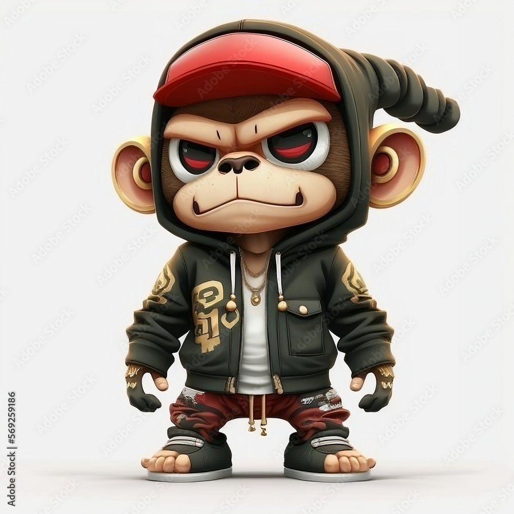 Mascot Character Monkey Mascot Character Monkey