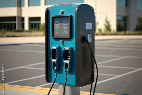 modern charging station. Generative AI