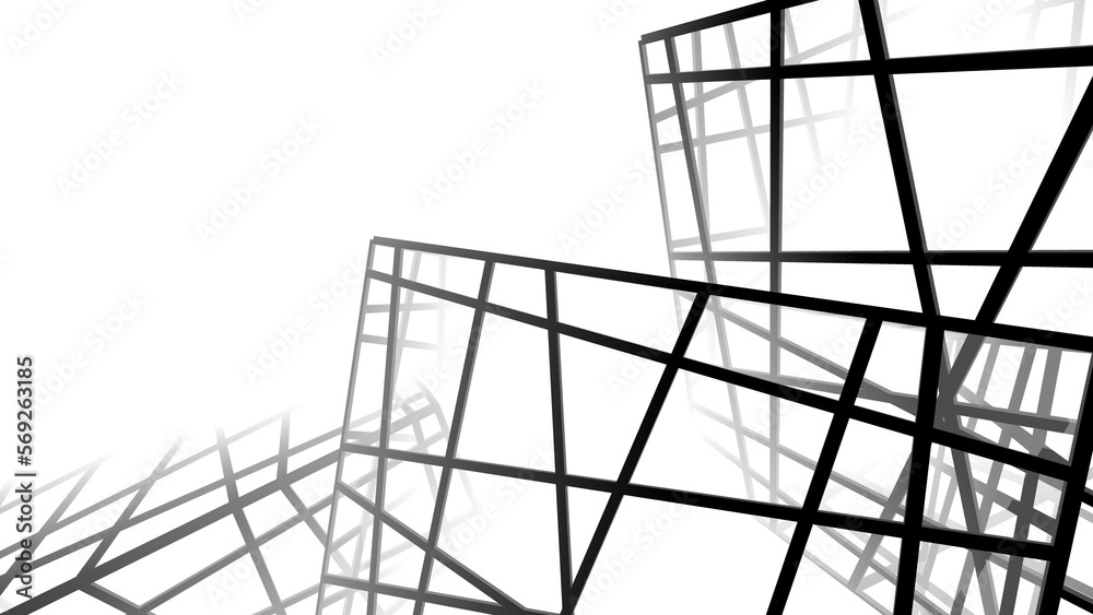 Abstract geometric shape digital 3d background