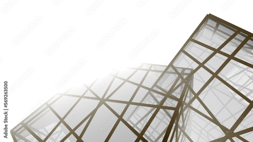 Abstract geometric shape digital 3d background