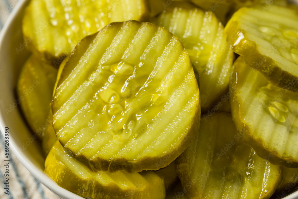 Homemade Preserved Dill PIckle Slices Stock Photo Adobe Stock