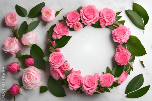 pink roses- Generative Ai