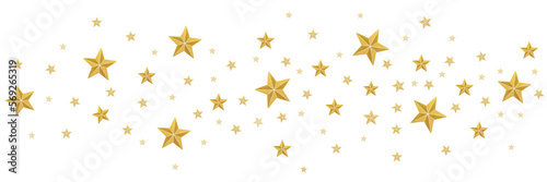 Abstract background with golden stars. Design Gold stars isolated on a white background 