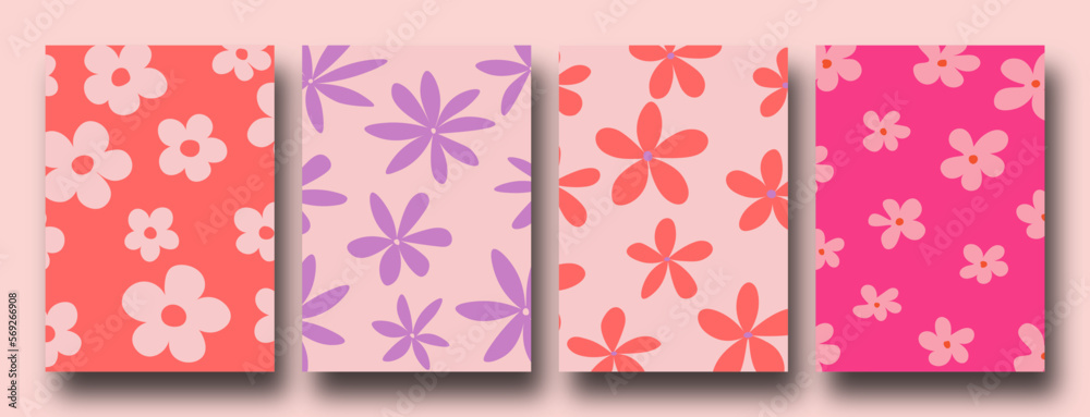 Retro Collection of abstract organic floral posters, Trendy vintage 70s style. Y2k aesthetic. Retro Collection of abstract organic floral posters, Trendy vintage 70s style. Y2k aesthetic.