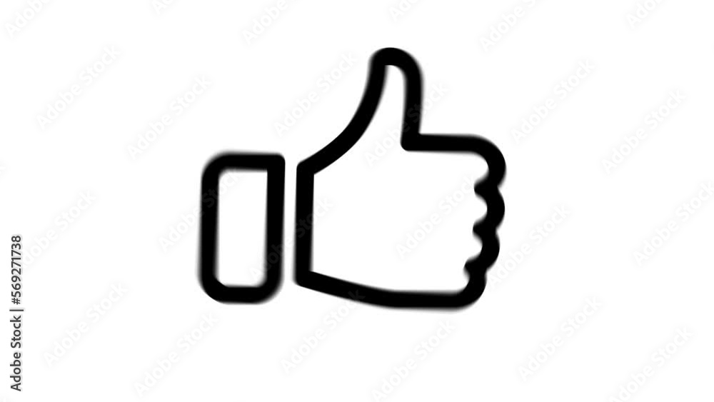 Animation of icon like in outline design Animation of icon like in outline design