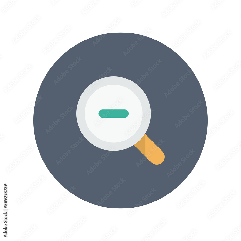 Zoom out icon, Flat vector illustration for web and mobile interface, EPS 10 Zoom out icon, Flat vector illustration for web and mobile interface, EPS 10