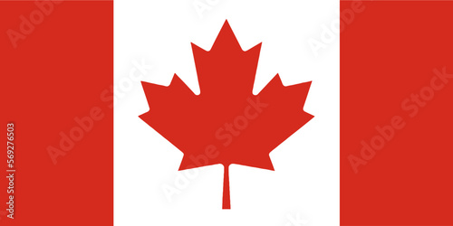 Canada flag wave isolated on png or transparent background