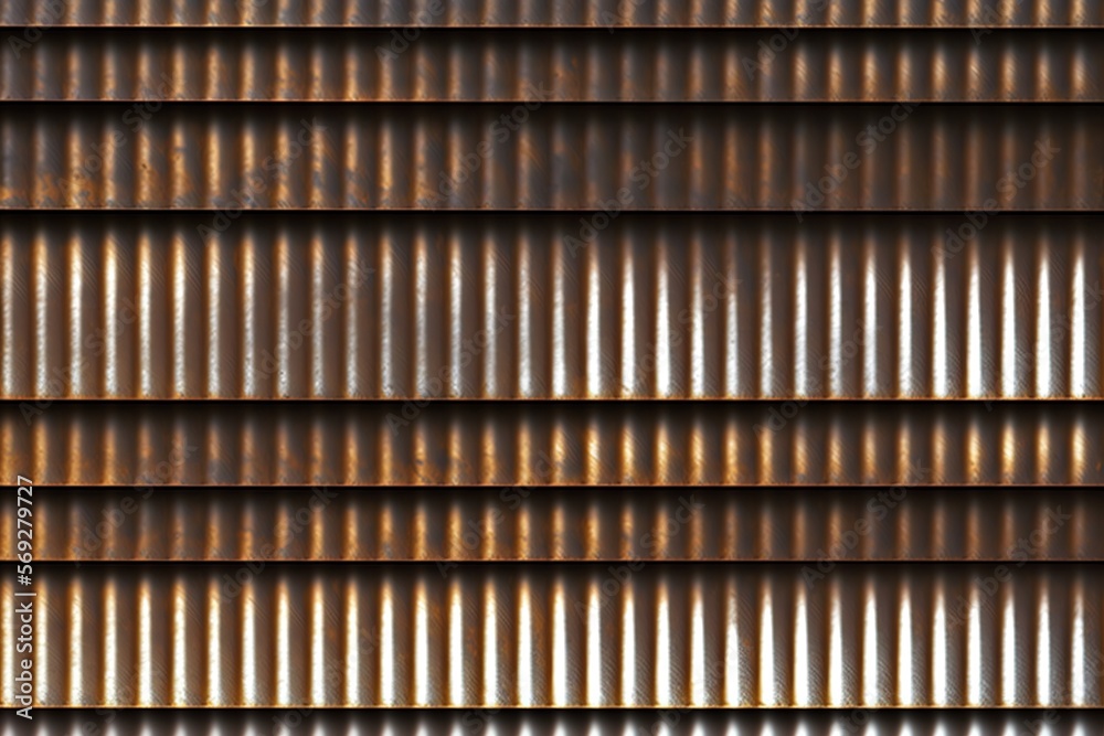 a close up of a metal sheet with a clock on it's side and a clock on the other side of the metal sheet. generative ai a close up of a metal sheet with a clock on it's side and a clock on the other side of the metal sheet. generative ai