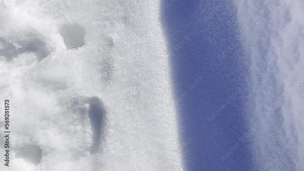 marcher dans la neige