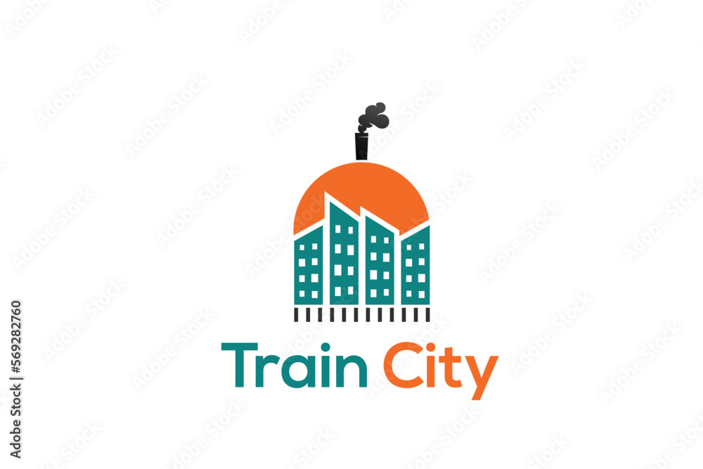 Train City | Train City Logo Template


