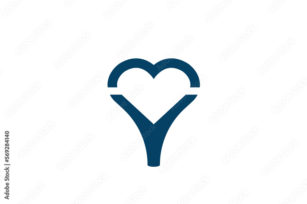 YM Love | Premium YM Love Logo Template | Crative YM Love Logo Design | Modern YM Love Logo template
