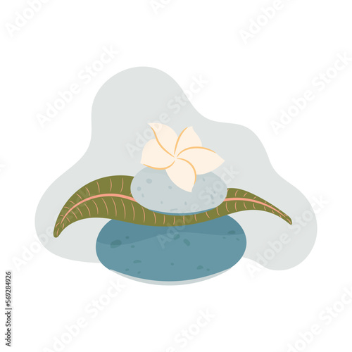 Aroma therapy vector illustration. Relaxation concept.