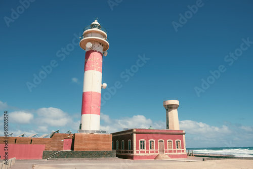 Toston Lighthouse in El Cotillo, Fuerteventura, Canary Islands