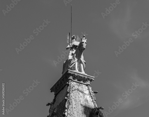 equestrian statue of the prince Mastino II della Scala  1308 - 1351    14th century- Verona  Veneto  Italy northern Italy Europe