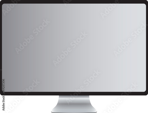 Computer Monitor Vector illustration.