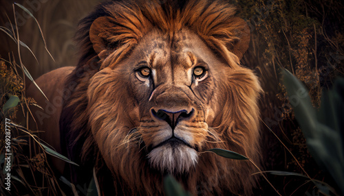 wildlife portrait in africa generated by AI