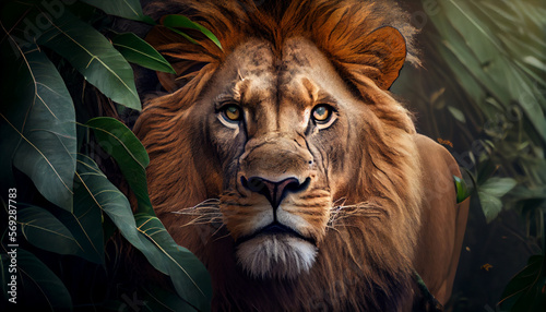 wildlife portrait in africa generated by AI