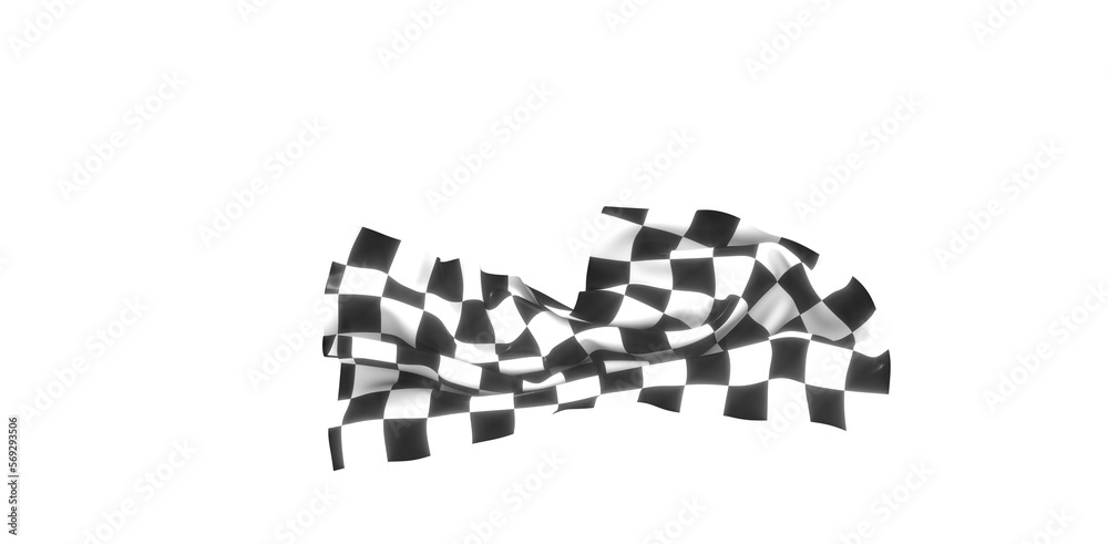 grid abstract background chess checkered flag finish line victory 3d rendering