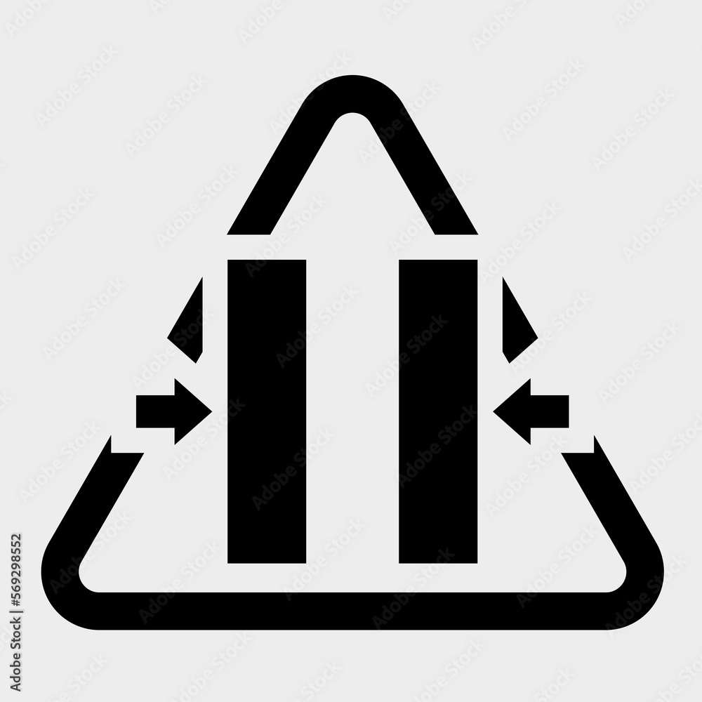 Crush Hazard Closing Mold Symbol Sign Isolate on White Background,Vector Illustration Crush Hazard Closing Mold Symbol Sign Isolate on White Background,Vector Illustration