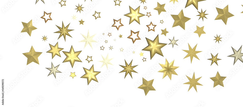 stars background, sparkle lights confetti falling. magic shining Flying christmas stars on night