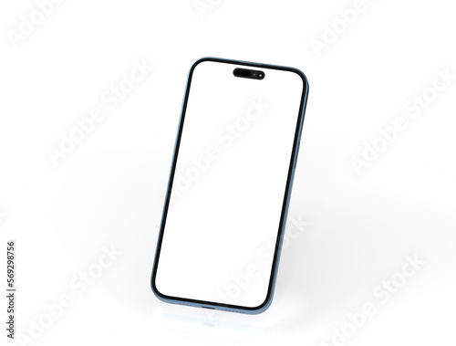 Smartphone. Mobile phone Template. Telephone 3d