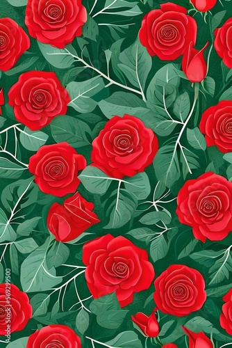 Red Roses Valentines Day background portarit mode 