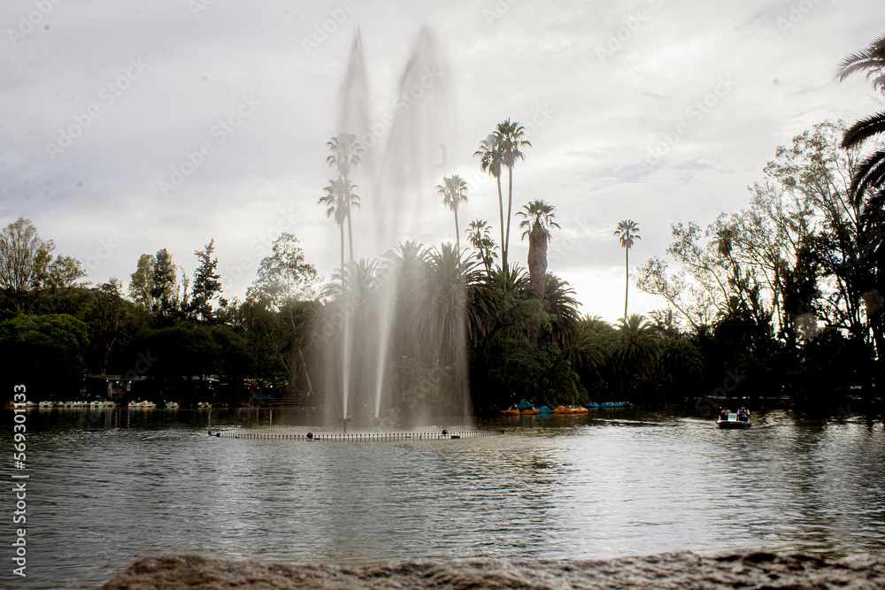 Fototapeta premium fuente parque san martin salta