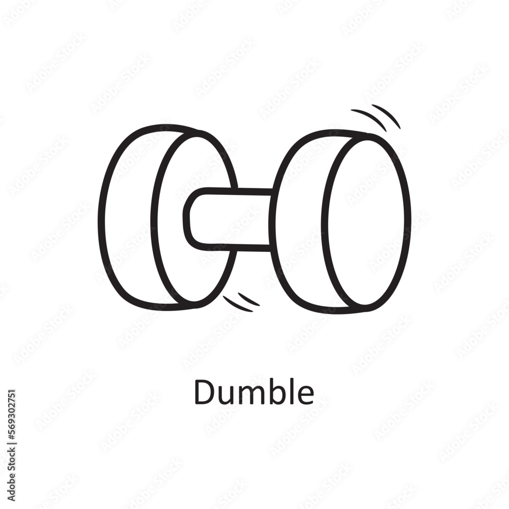 Dumb bell vector outline Icon Design illustration. Olympic Symbol on White background EPS 10 File Dumb bell vector outline Icon Design illustration. Olympic Symbol on White background EPS 10 File