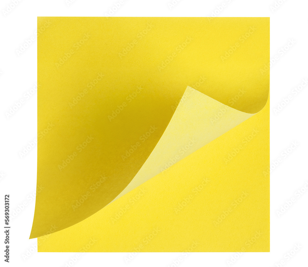 Pack of square yellow stickers cut out Pack of square yellow stickers cut out