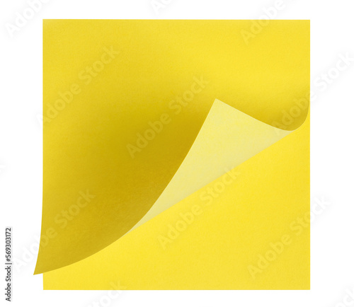 Pack of square yellow stickers cut out