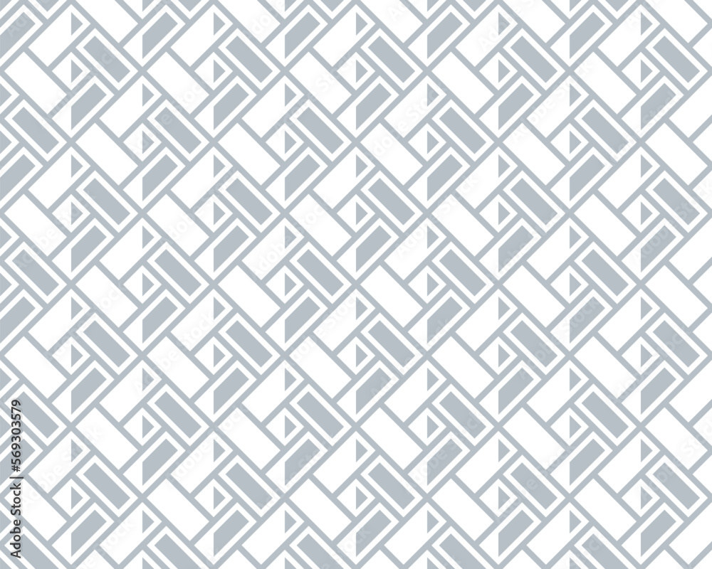 Abstract geometric pattern. A seamless vector background. White and gray ornament. Graphic modern pattern. Simple lattice graphic design.