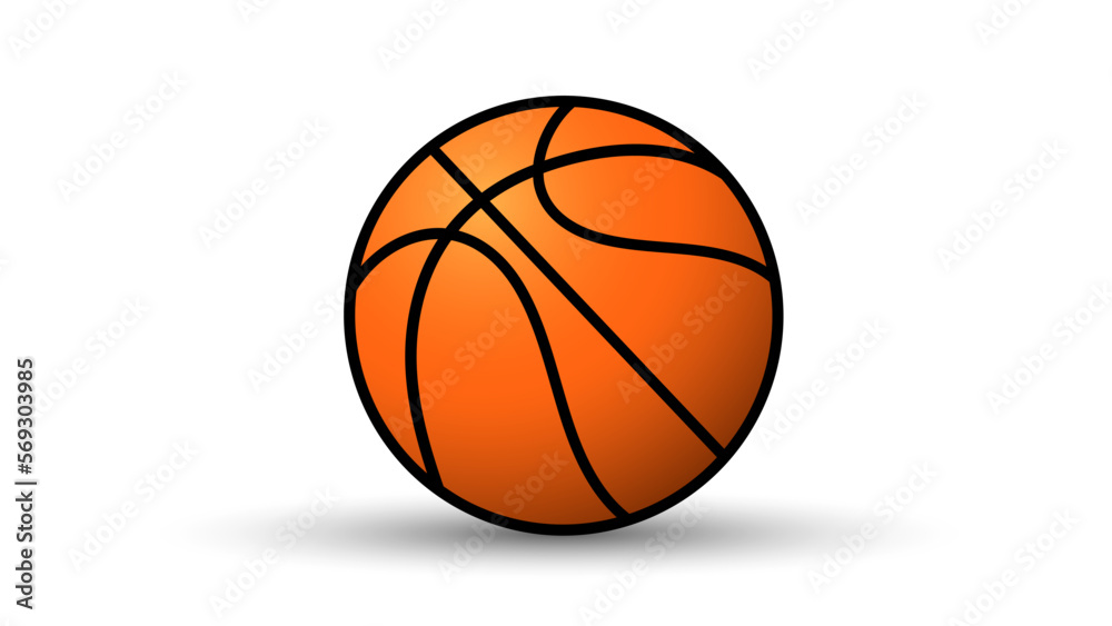 Basketball ball vector icon ,illustrations for use in online sporting events , Illustration Vector  EPS 10