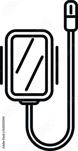 Gastroscope icon outline vector. Medical camera. Medicine diagnostic