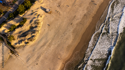 sand and beach with waves