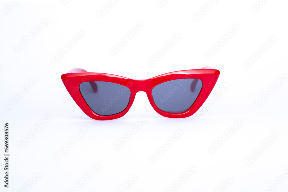 Óculos de Sol vermelho de frente