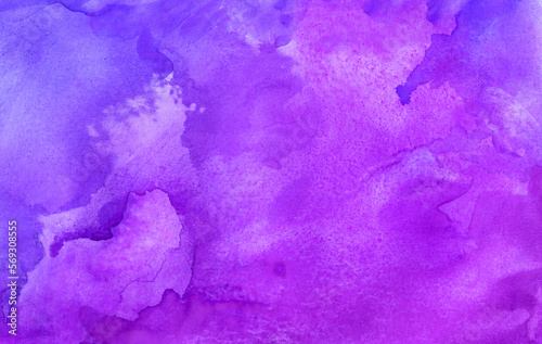 hand drawn abstract purple watercolor background