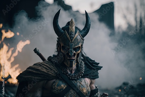 Ares, the God of War: A Cinematic Battle Scene photo