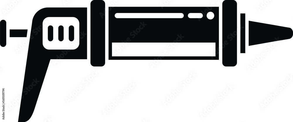 Bottle silicone caulk gun icon simple vector. Sealant tube. Glue silicon Bottle silicone caulk gun icon simple vector. Sealant tube. Glue silicon