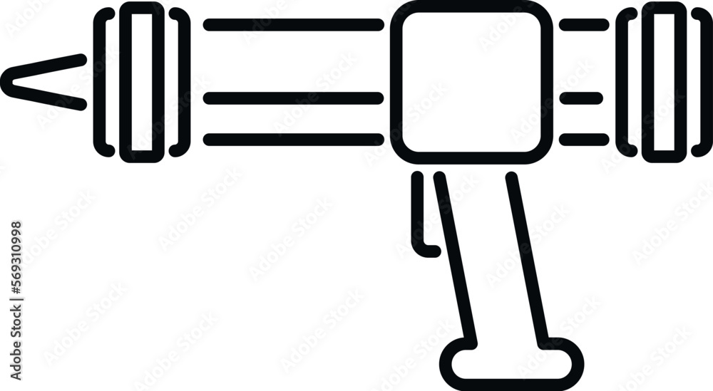 Silicone caulk gun icon outline vector. Glue tube. Silicon pistol Silicone caulk gun icon outline vector. Glue tube. Silicon pistol