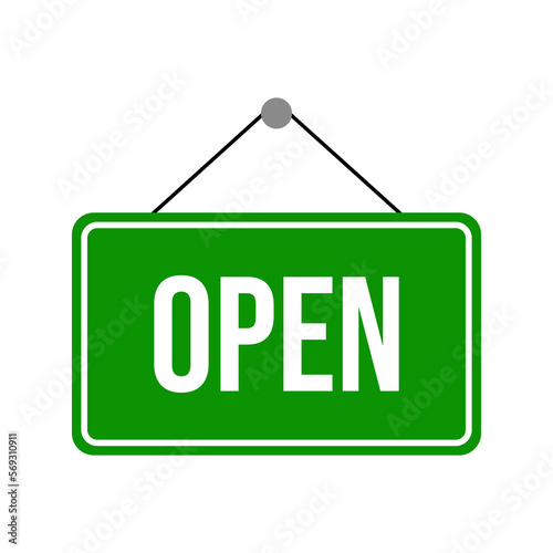 Green Sign Open