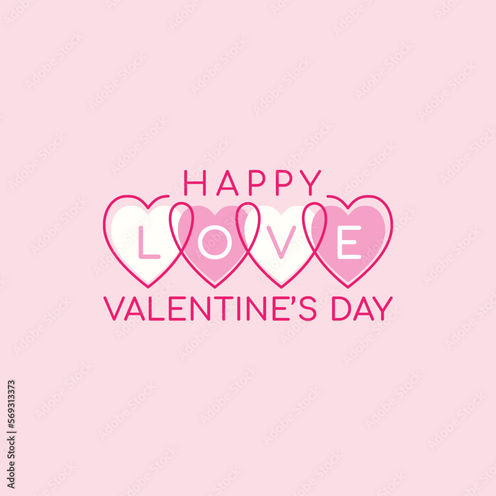 Valentine's day greeting card. Happy Valentine's Day. Love. Vector. Valentine's day greeting card. Happy Valentine's Day. Love. Vector.