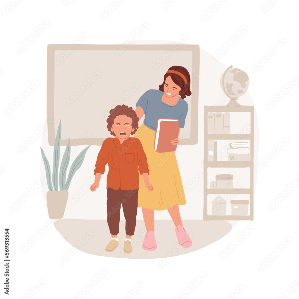 meltdown-at-school-isolated-cartoon-vector-illustration-autism