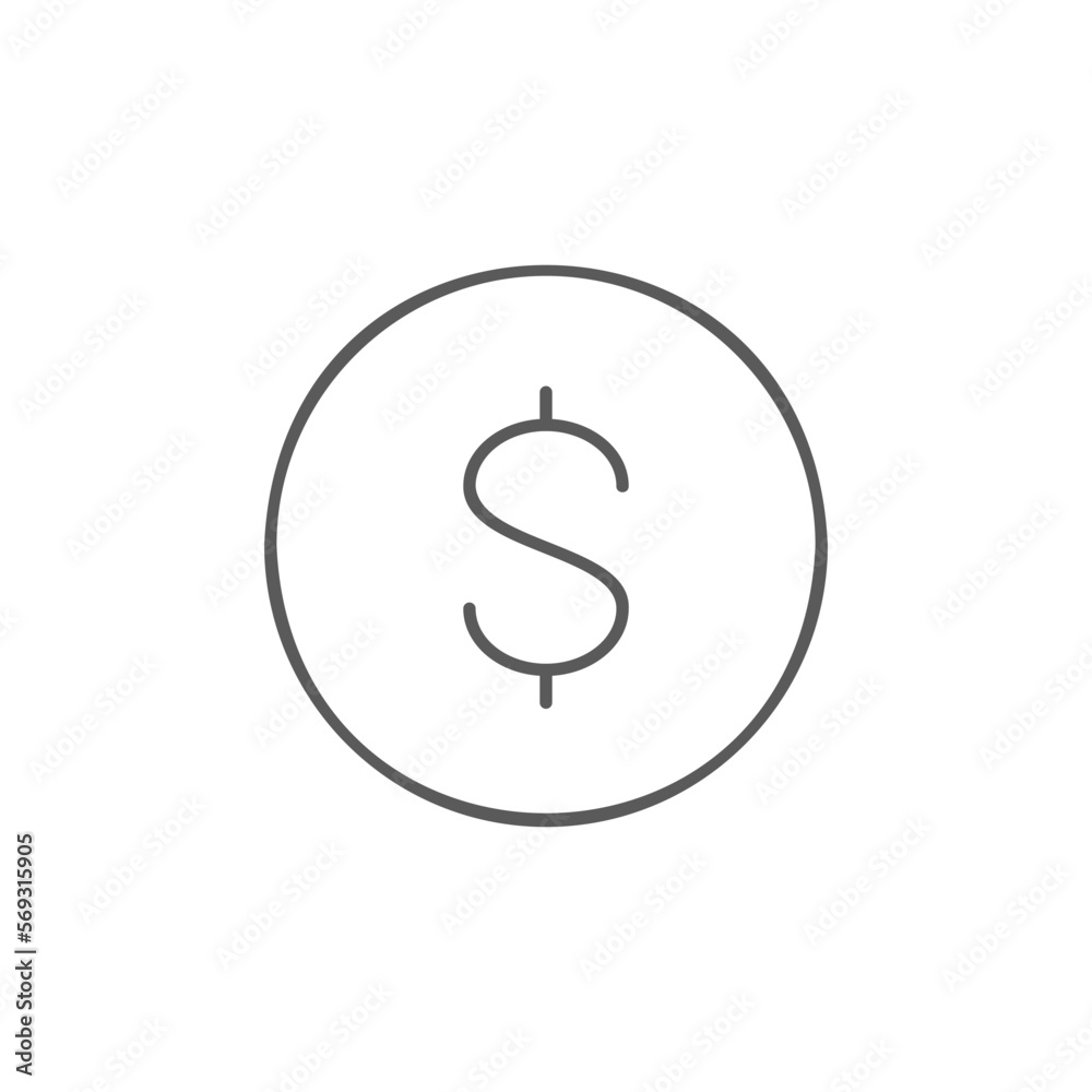 Coin, money, dollar lineal icon. Finance, payment, invest finance symbol design. Coin, money, dollar lineal icon. Finance, payment, invest finance symbol design.