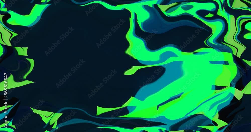 Retro-Futuristic Rave - Seamless loop. Glitch Psychedelic Abstract Background Of Trippy Art - Seamless VJ loop