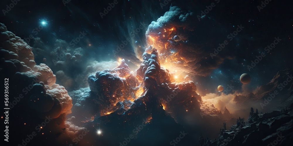 Nebula illustration cloudy Nebula illustration cloudy