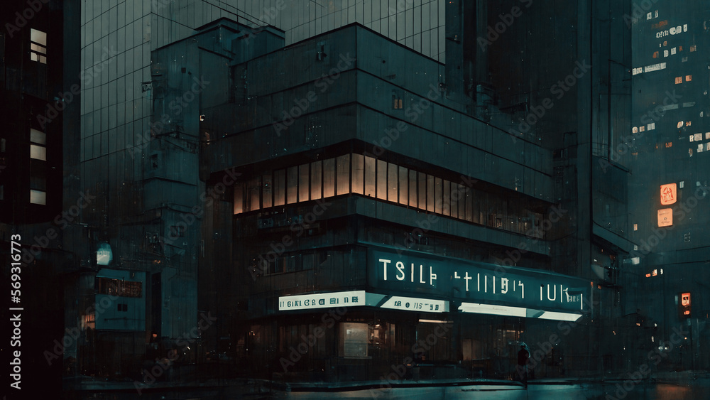 Obraz premium Future type building 